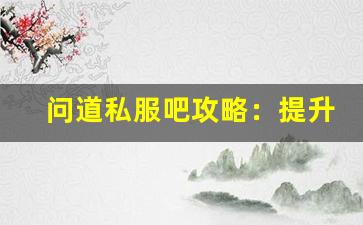 问道私服吧攻略：提升游戏体验的必备技巧