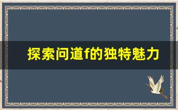 探索问道f的独特魅力与玩法解析
