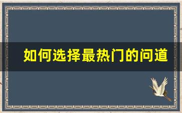 如何选择最热门的问道手游私服